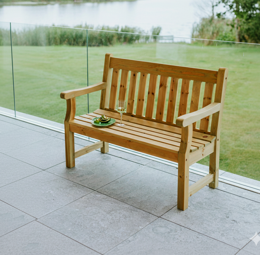 Darwin Bench 1,2m green Gartenbank