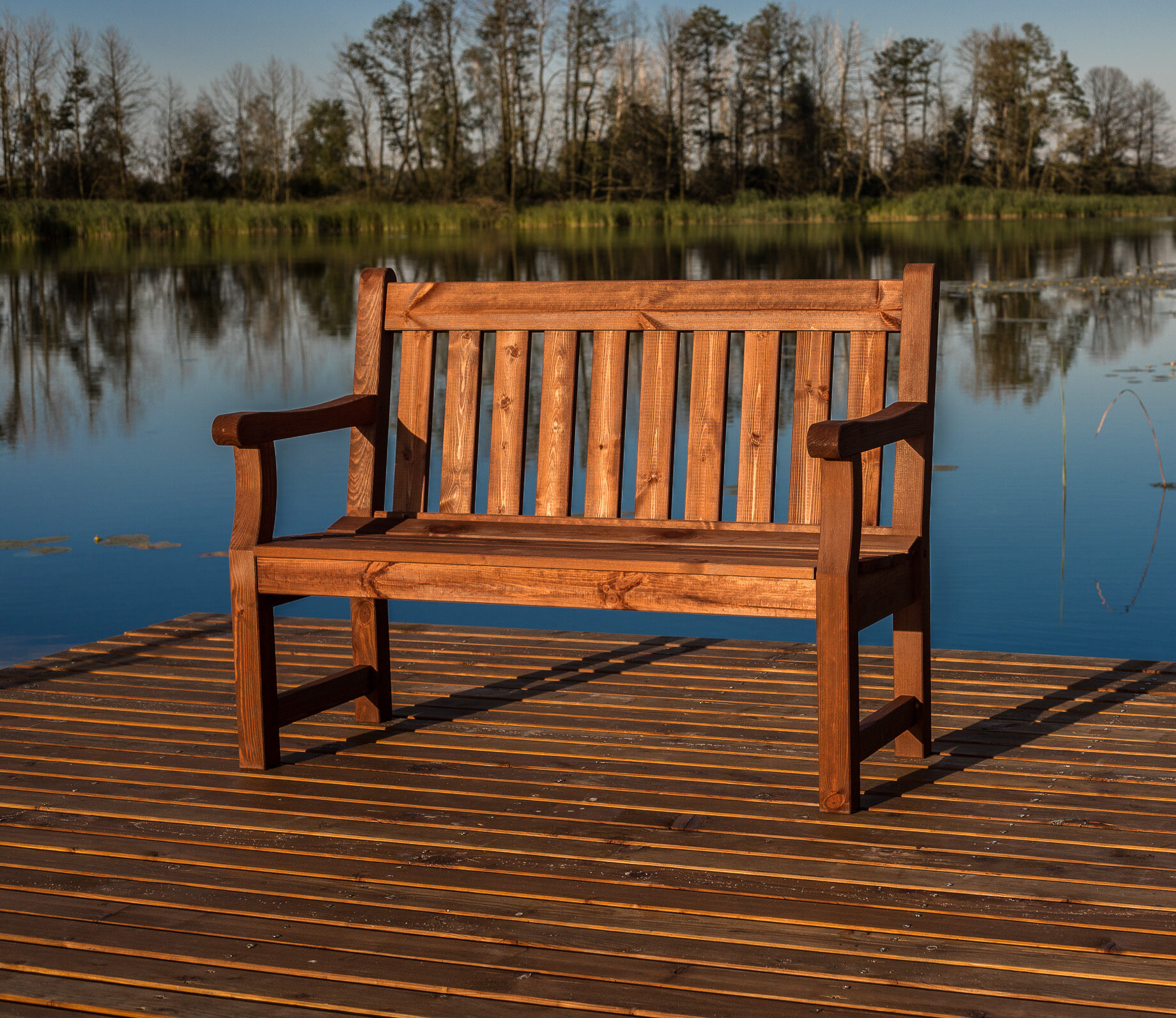 Darwin Bench 1,2m brown Gartenbank