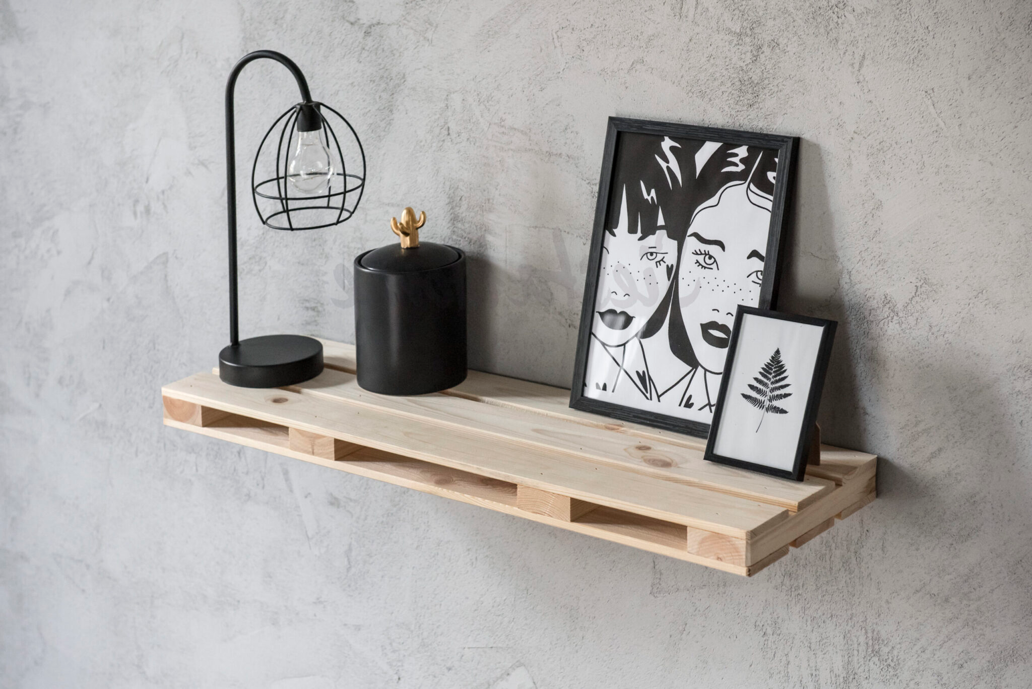 Pallet shelf green 80