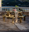Round Picnic Table Orbital 1,5m 8 people